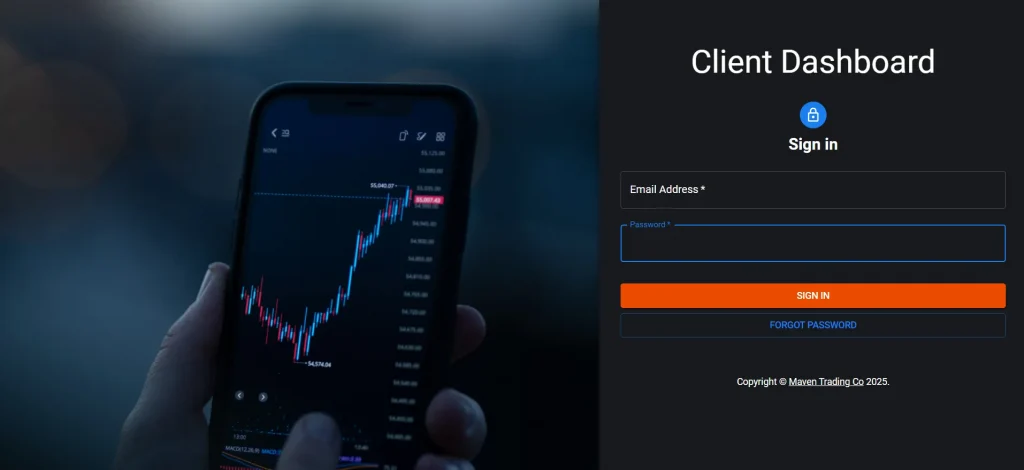 maven trading login